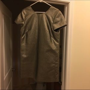 Gold/black Metallic dress. Great for the holidays!