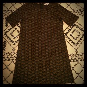 Loft Deco Shift Dress XS