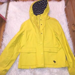 Yellow Abercrombie Rain Coat