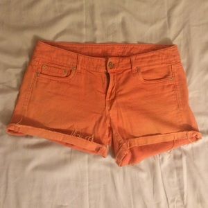 Coral Cut-Off Shorts