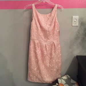 Aidan Mattox Lace Sheath Dress