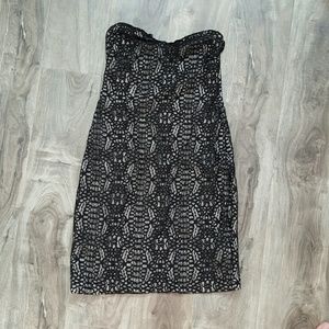 Urban Outfitters Strapless Lace Bodycon Dress