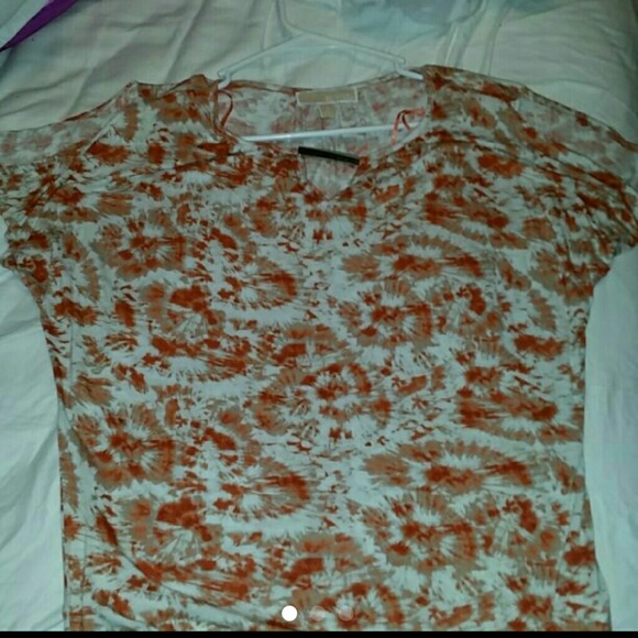 Michael Kors orange top - Picture 1 of 2