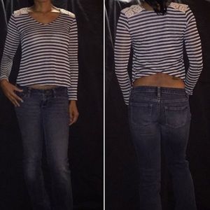 Cute striped sweater top.