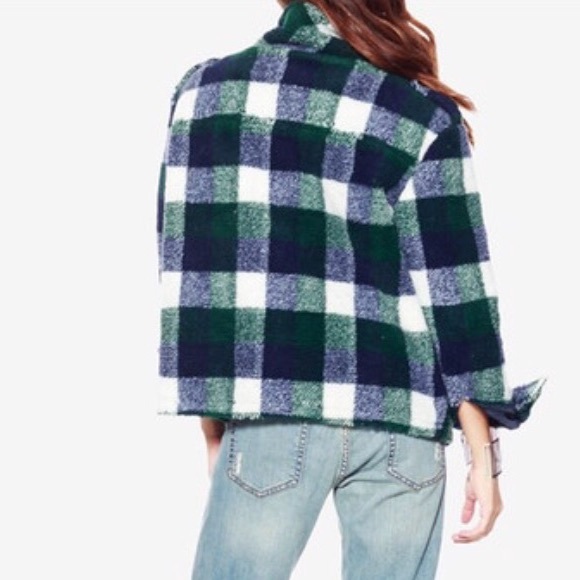 Lumberjack style cropped jacket - Picture 2 of 2