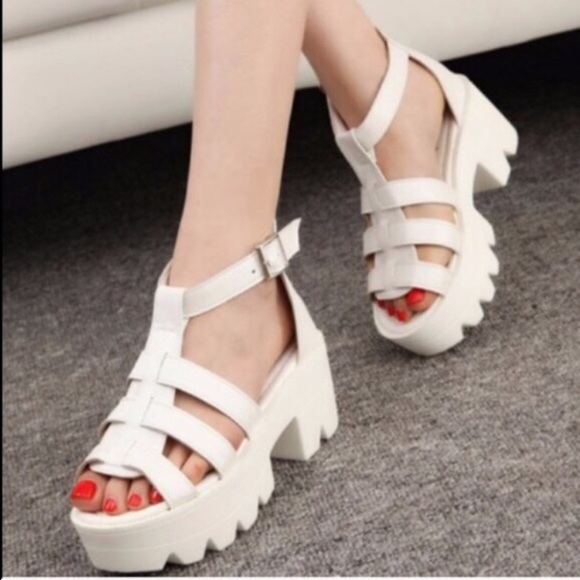 White Gladiator Shoes