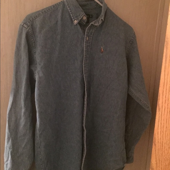 Ralph Lauren long sleeve blue jean button up