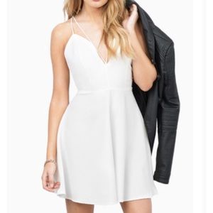 White Flare Strappy Dress