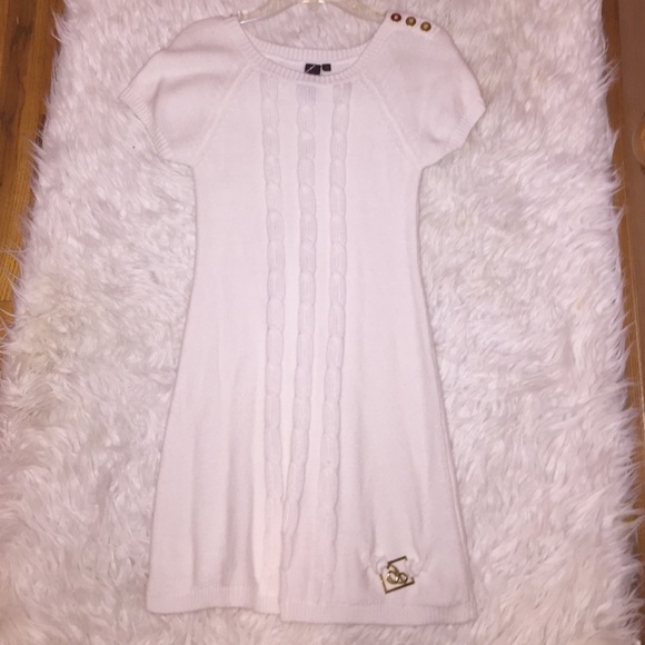 Cream Knitted Sweater Dress (Youth)