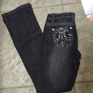 Black bling jeans