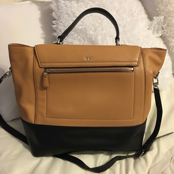 Diane Von Furstenger Colorblock Satchel - Picture 4 of 4