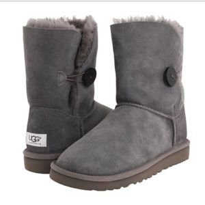 Ugg Australia Bailey Button Boots -- Grey