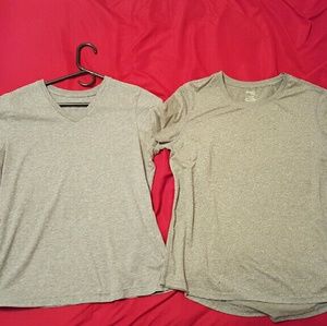 2 workout Grey shirts