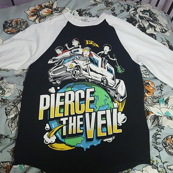 Pierce the Veil World Tour Baseball T-Shirt