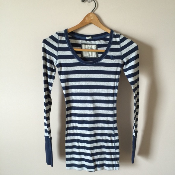 Abercrombie & Fitch Tops - Abercrombie & Fitch Perfect Stretch Striped Shirt