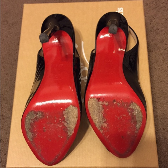 Christian Louboutin Flo Sling patent shoes - Picture 3 of 7