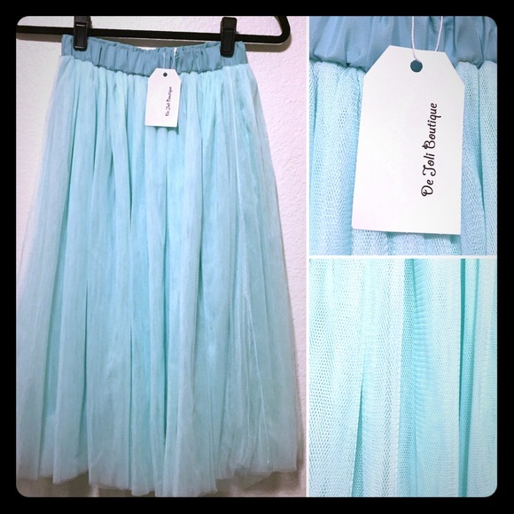Mint/Aqua Tull Skirt