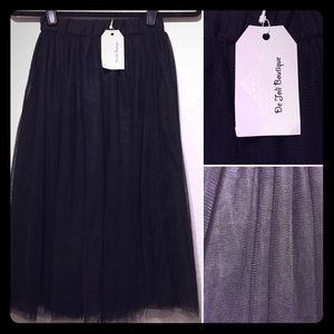 Black Tulle Skirt