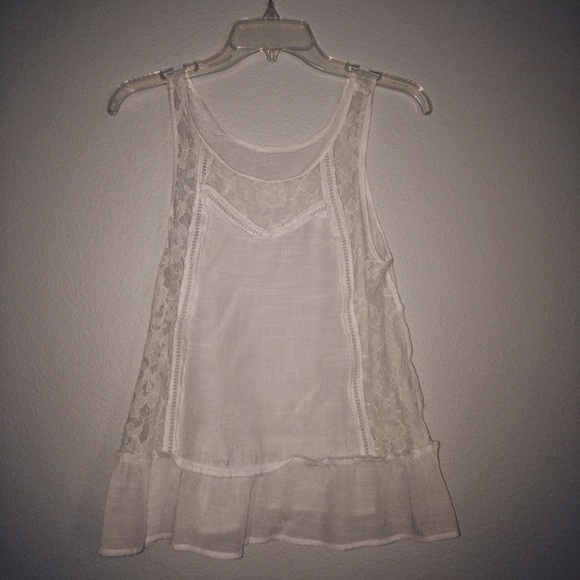 Laced/ Sheer(ish) Flowy Tank