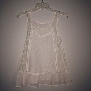 Laced/ Sheer(ish) Flowy Tank