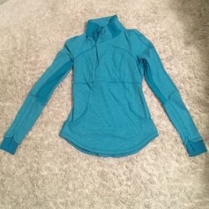Lululemon Blue 1/4 Zip Up Sweatshirt