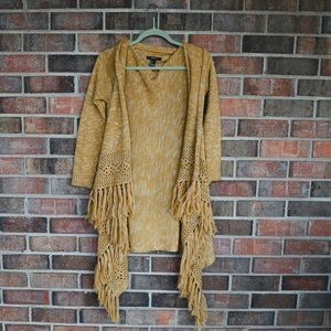 Forever 21 yellow (mustard) cardigan