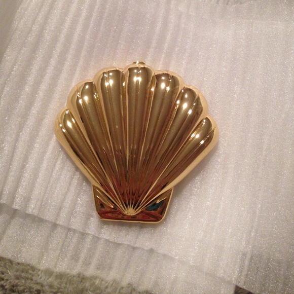 NWT gold seashell Lilly Pulitzer double mirror