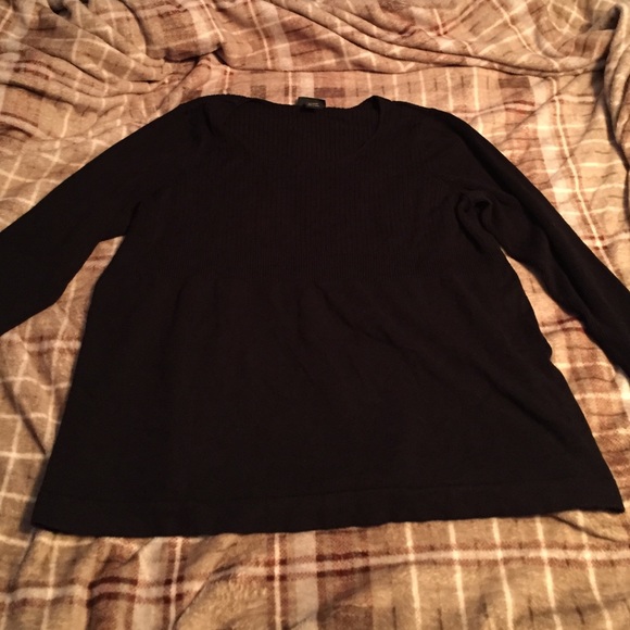 Long black sweater