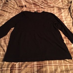 Long black sweater