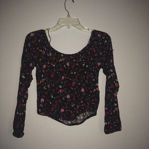 Indie Floral Crop Tops