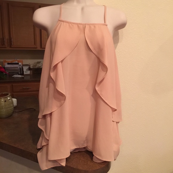 Coral dressy top