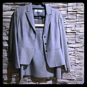 Tahari striped skirt suit