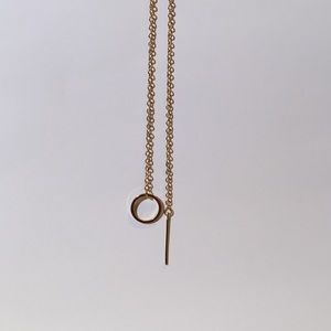 Minimalistic Y shaped necklace