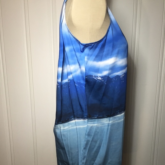 Blue Multi-Colored Tunic Dress - Picture 2 of 4