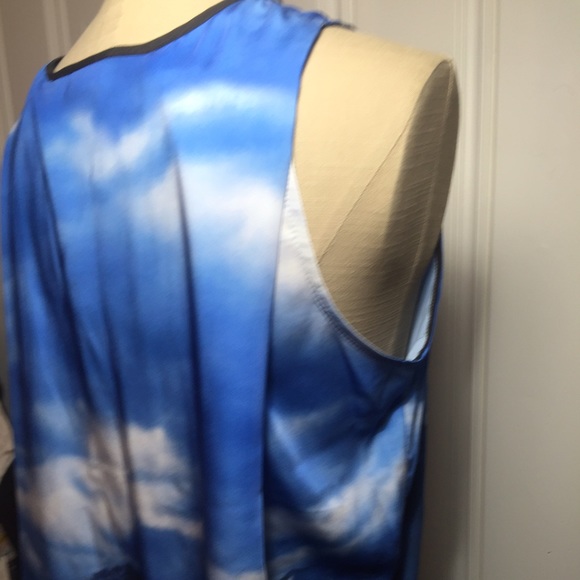 Blue Multi-Colored Tunic Dress - Picture 3 of 4
