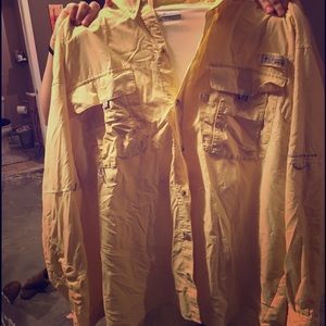 2 long sleeve Columbia shirts