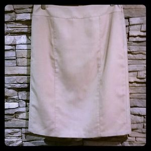 Ann Taylor tan pencil skirt