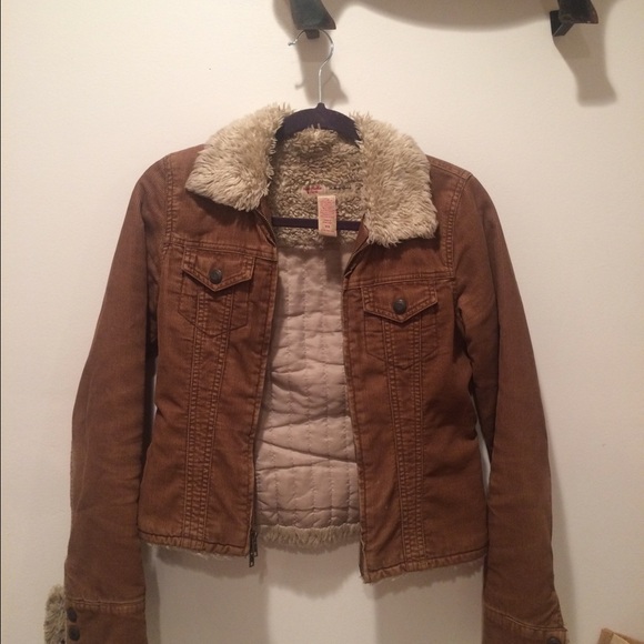Abercrombie and Fitch corduroy bomber jacket
