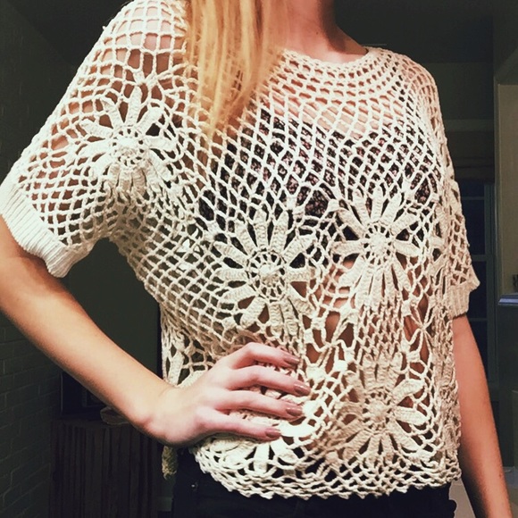 NWOT Crochet Summer Beach Shirt