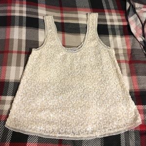 Express- Loose sequined tank top