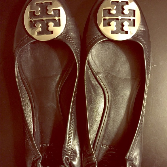 Tory burch black ballet flats