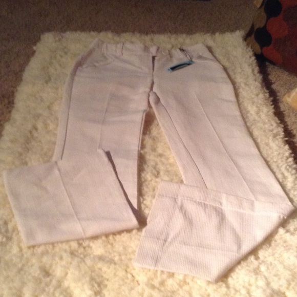White Flare leg pant.