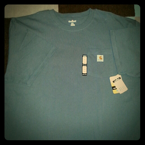 NWT Men's Carhartt XXL pocket gray t-shirt