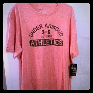 NWT Under Armour red men's xl loose fit t-shirt