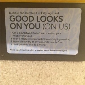 Bumble & Bumble consultation & styling session