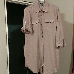 Nude and gold Rue 21 tunic