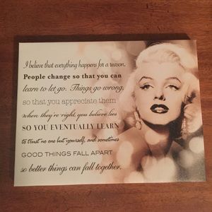 Marilyn Monroe hanging canvas