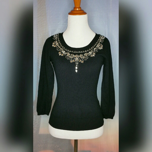 JEWEL EMBELLISHED SWEATER