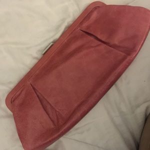 Rose colored clutch from Hobo.
