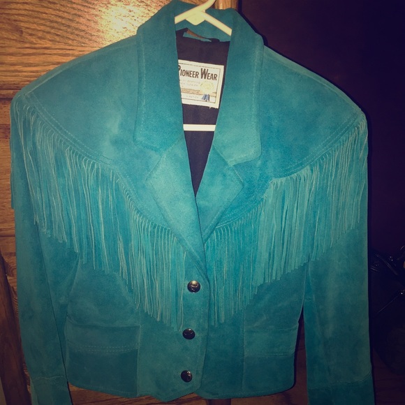 Suede leather jacket
